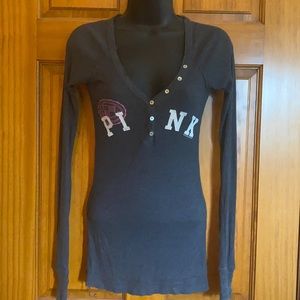 Victoria Secret Pink Henley Top